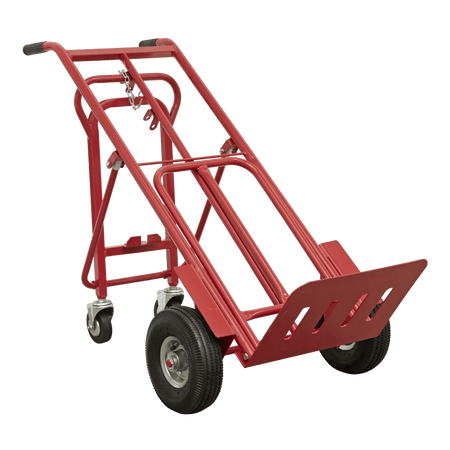 Sealey Sack Truck 3-in-1 with Pneumatic Tyre 250kg Capacity Model No-CST989