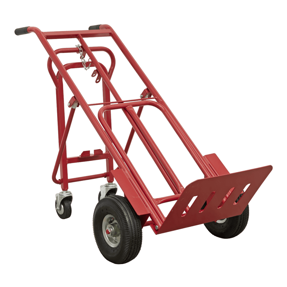 Sealey Sack Truck 3-in-1 with Pneumatic Tyre 250kg Capacity Model No-CST989