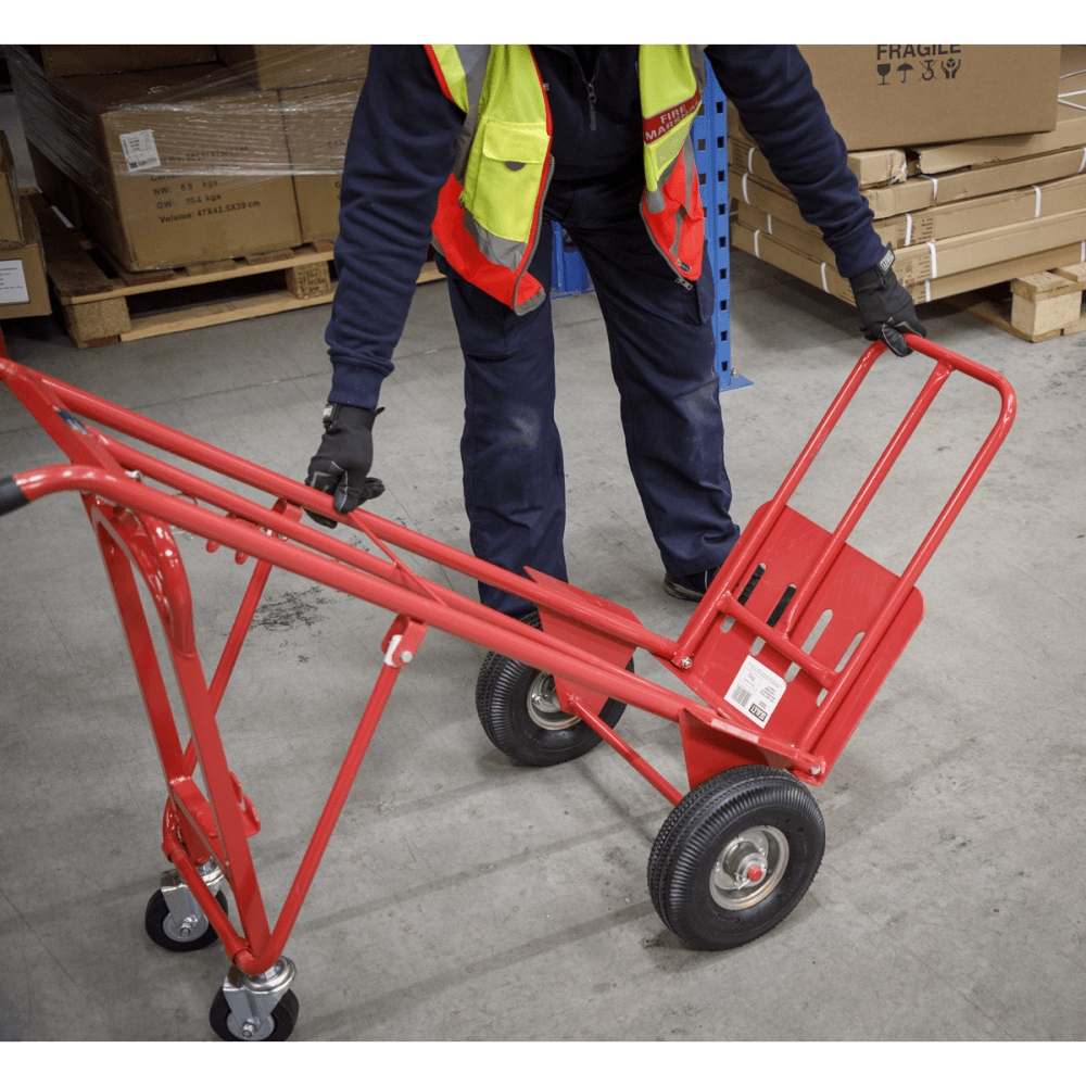 Sealey Sack Truck 3-in-1 with Pneumatic Tyre 250kg Capacity Model No-CST989