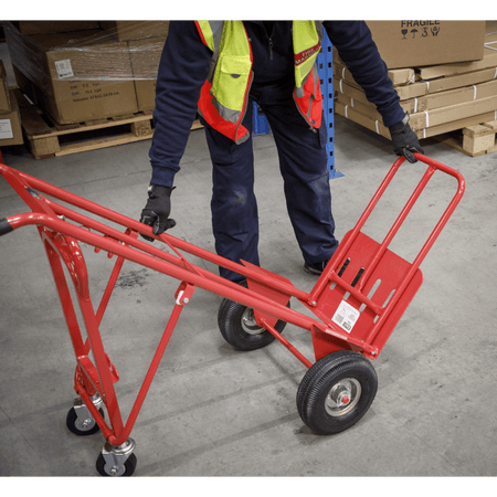 Sealey Sack Truck 3-in-1 with Pneumatic Tyre 250kg Capacity Model No-CST989