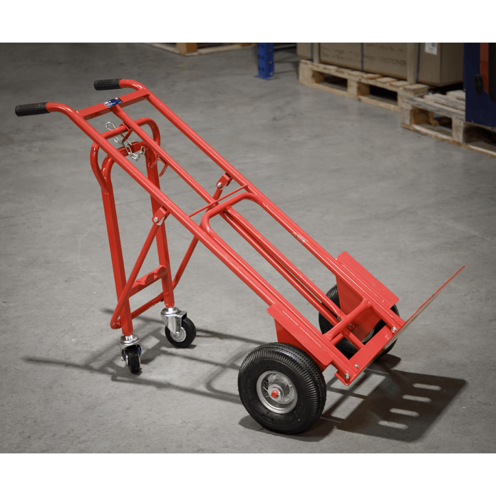 Sealey Sack Truck 3-in-1 with Pneumatic Tyre 250kg Capacity Model No-CST989