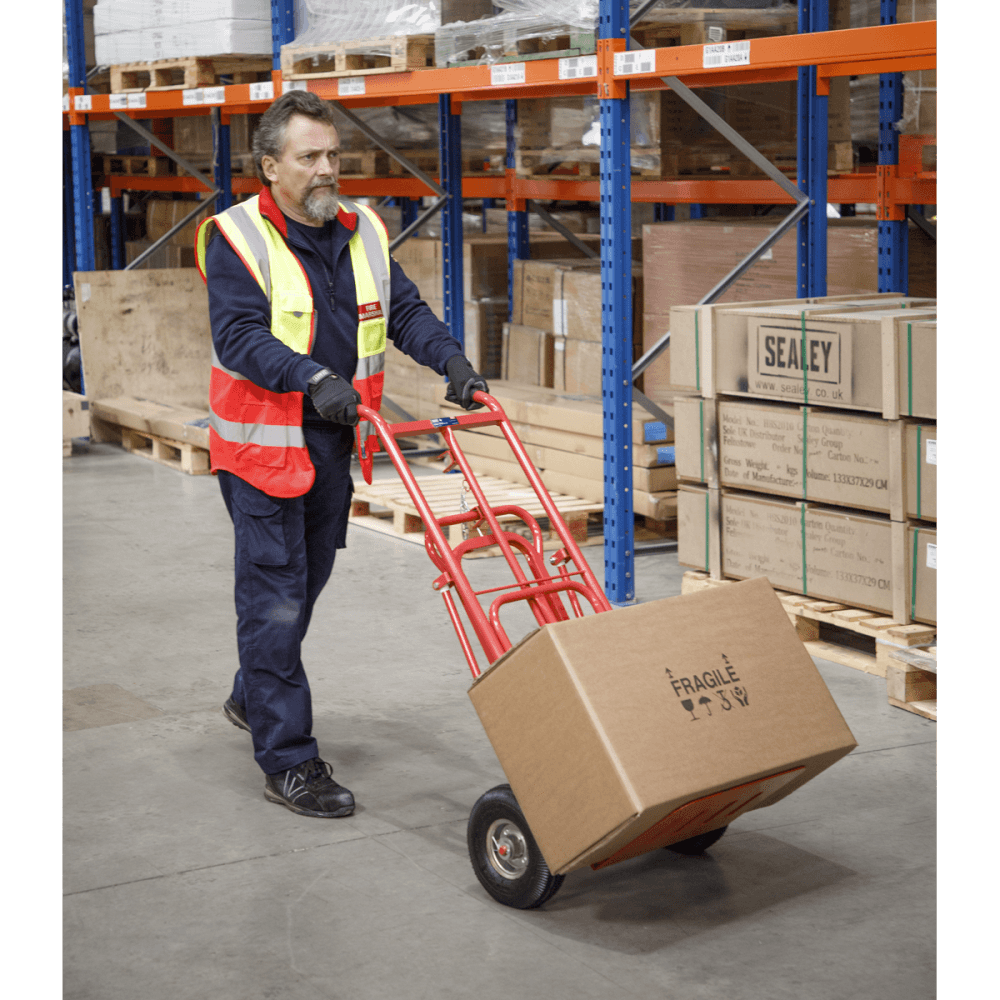Sealey Sack Truck 3-in-1 with Pneumatic Tyre 250kg Capacity Model No-CST989