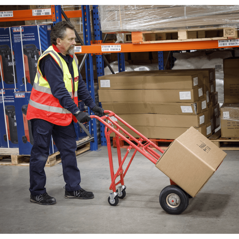 Sealey Sack Truck 3-in-1 with Pneumatic Tyre 250kg Capacity Model No-CST989