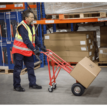 Sealey Sack Truck 3-in-1 with Pneumatic Tyre 250kg Capacity Model No-CST989
