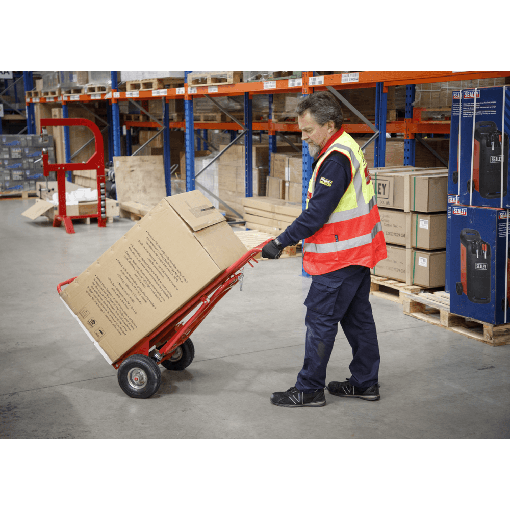 Sealey Sack Truck 3-in-1 with Pneumatic Tyre 250kg Capacity Model No-CST989