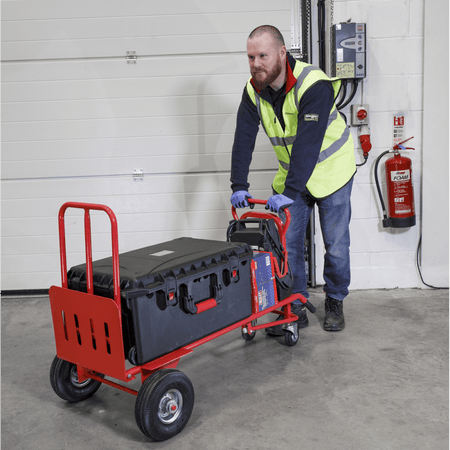 Sealey Sack Truck 3-in-1 with Pneumatic Tyre 250kg Capacity Model No-CST989