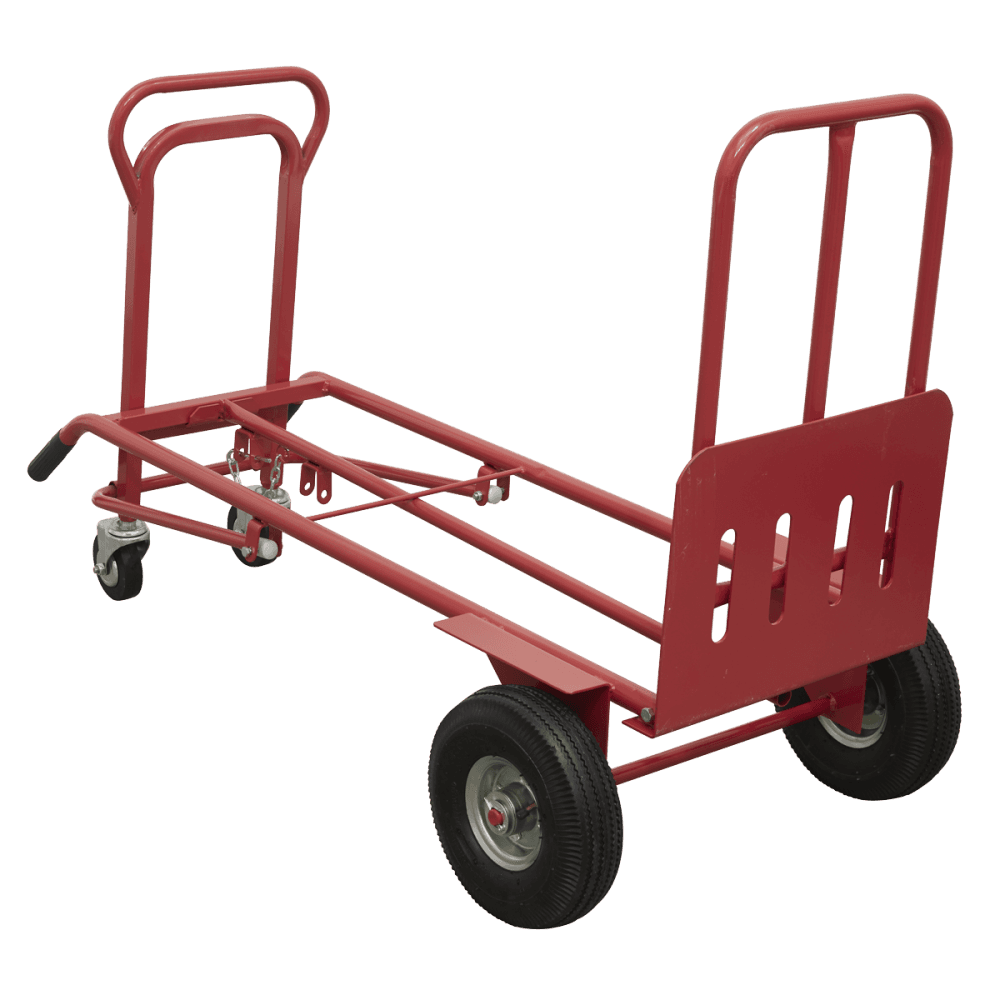 Sealey Sack Truck 3-in-1 with Pneumatic Tyre 250kg Capacity Model No-CST989