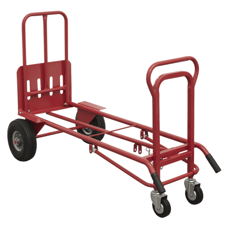 Sealey Sack Truck 3-in-1 with Pneumatic Tyre 250kg Capacity Model No-CST989