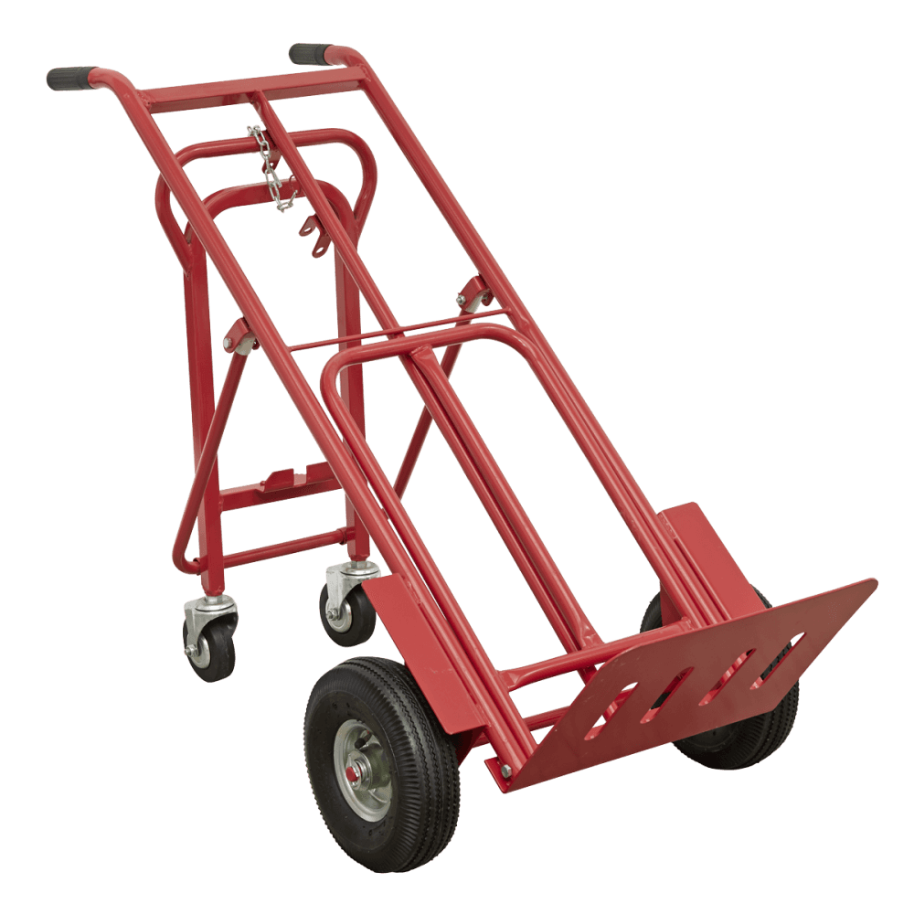 Sealey Sack Truck 3-in-1 with Pneumatic Tyre 250kg Capacity Model No-CST989