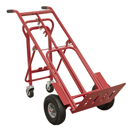 Sealey Sack Truck 3-in-1 with Pneumatic Tyre 250kg Capacity Model No-CST989