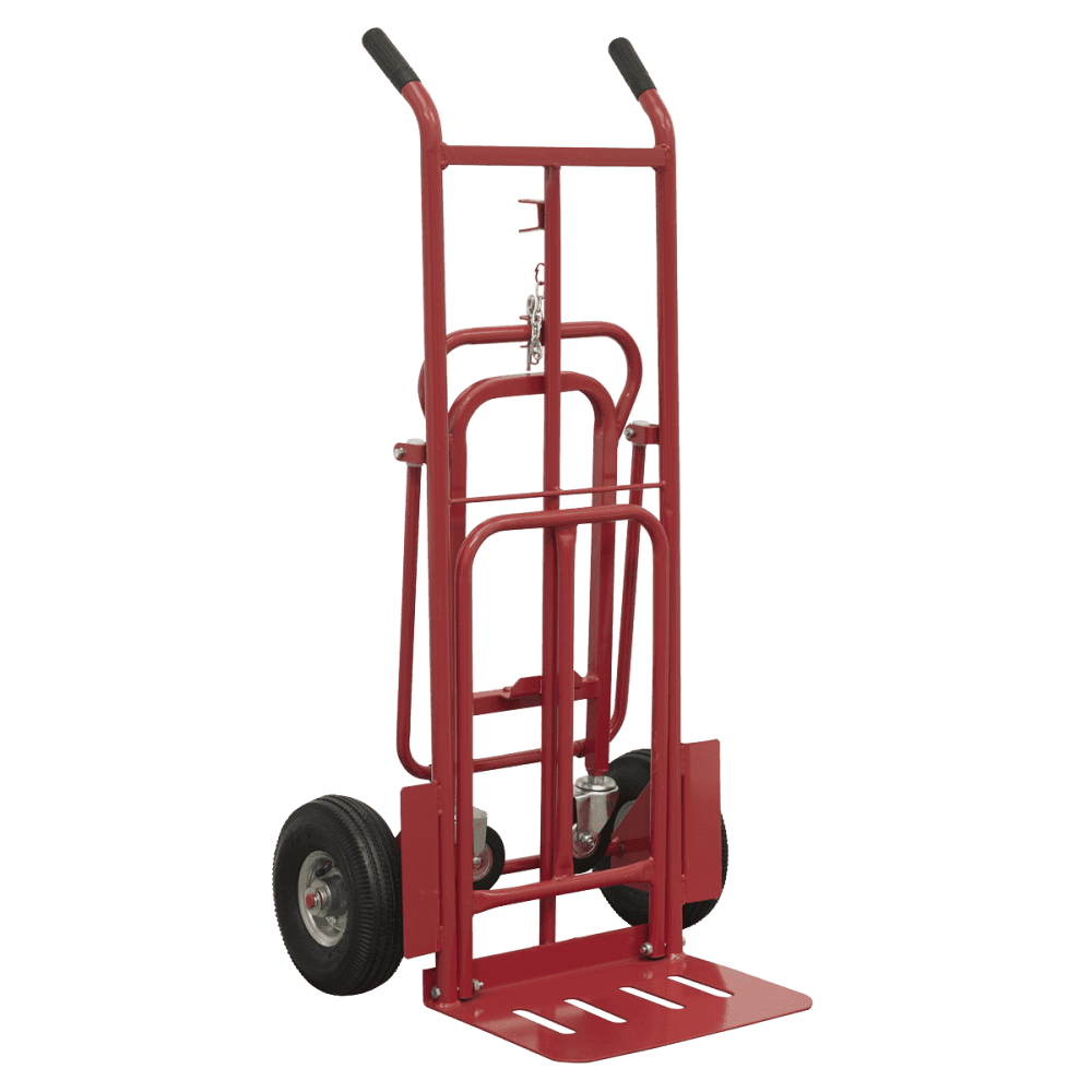 Sealey Sack Truck 3-in-1 with Pneumatic Tyre 250kg Capacity Model No-CST989