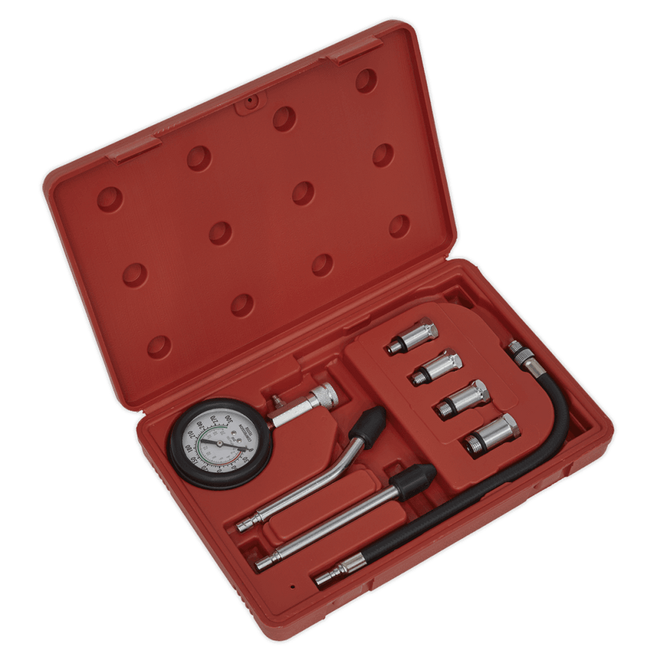 Sealey Petrol Engine Compression Test Kit 8pc Model No-CT955
