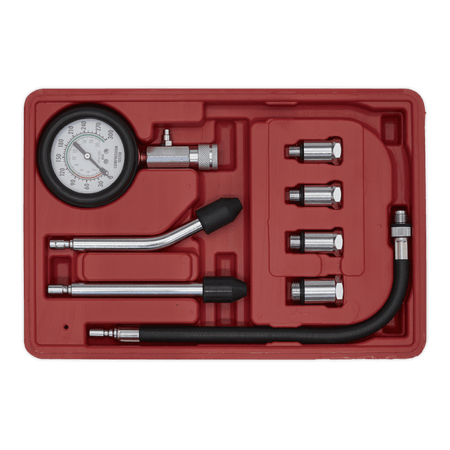 Sealey Petrol Engine Compression Test Kit 8pc Model No-CT955