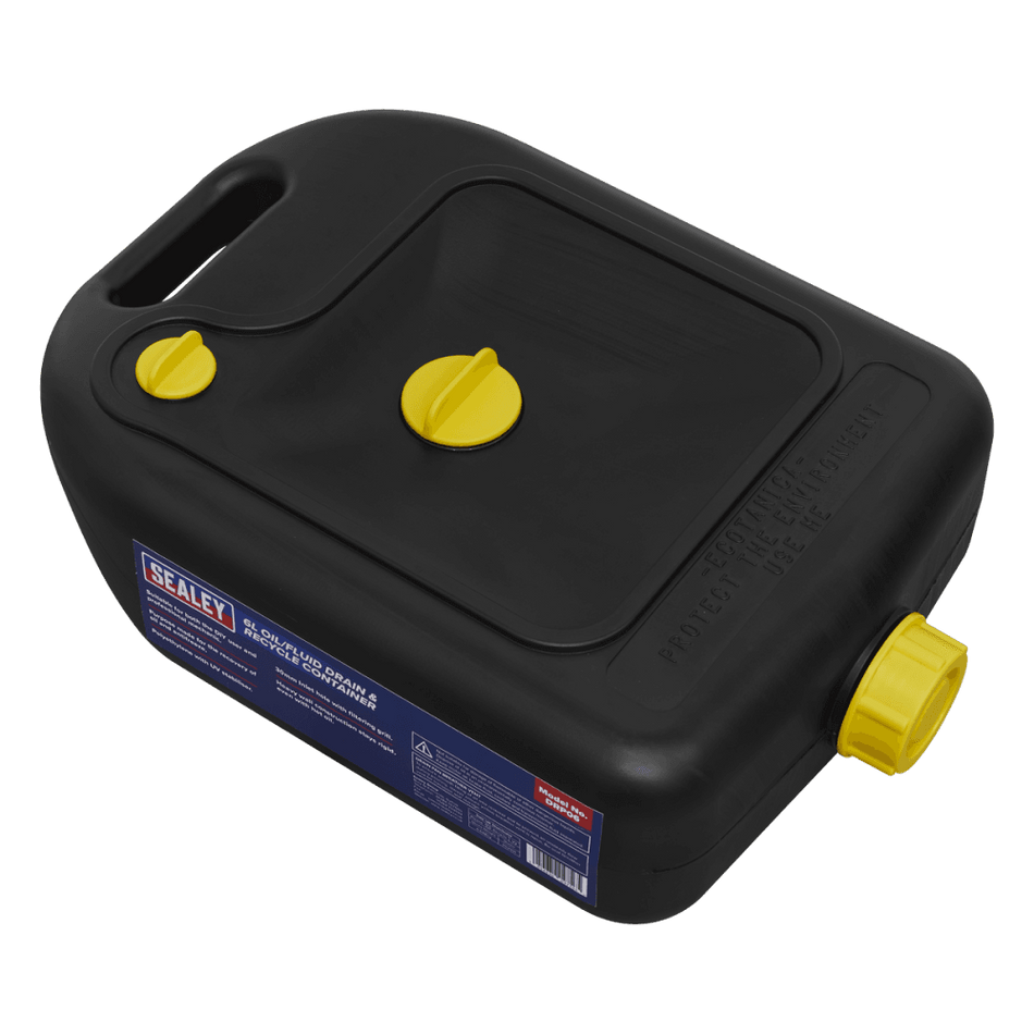Sealey Oil/Fluid Drain & Recycle Container 5ltr Model No-DRP06