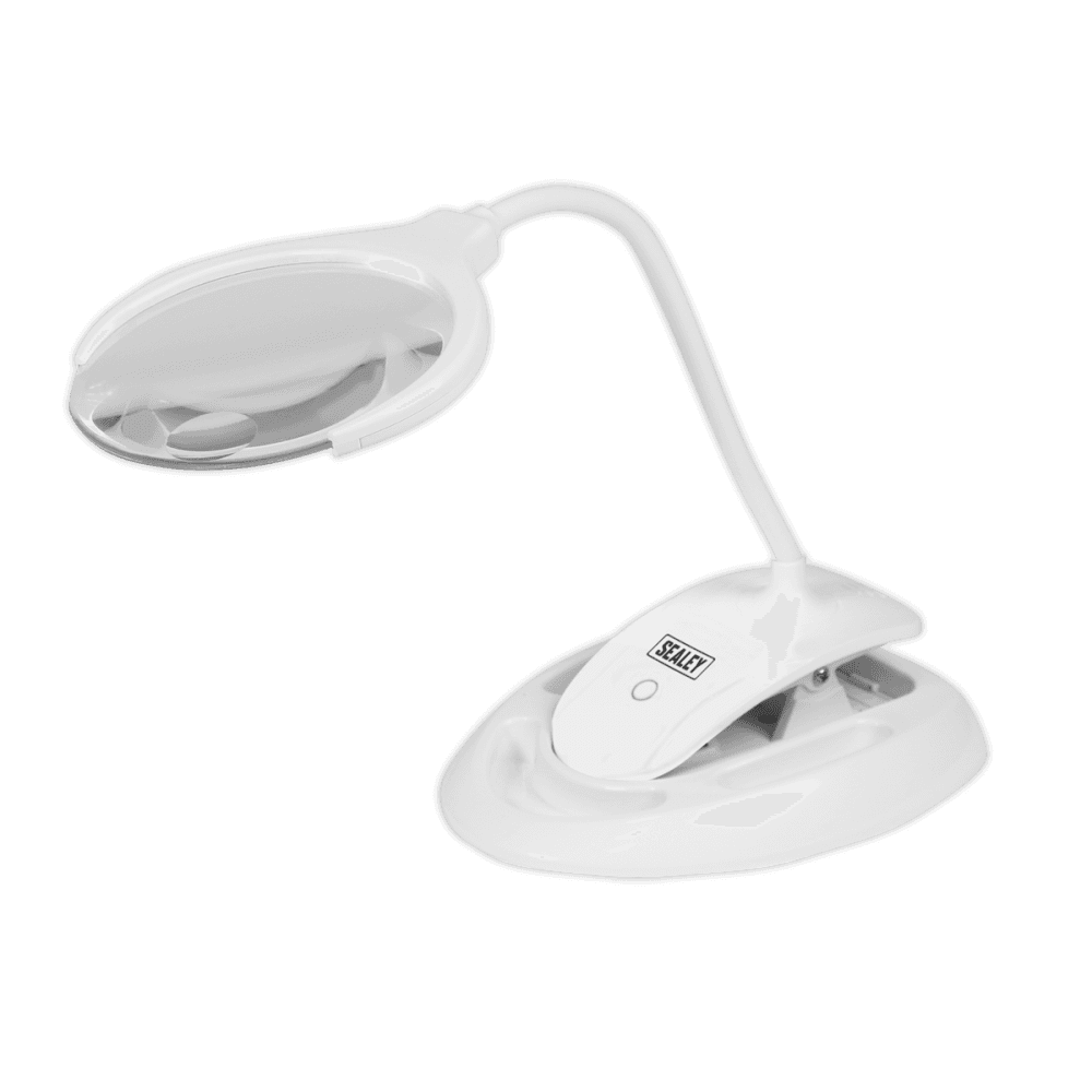 Sealey Rechargeable Dual Mounting Magnifying Work Light 6 SMD LED Dimmable Model No.-WL63/8D
