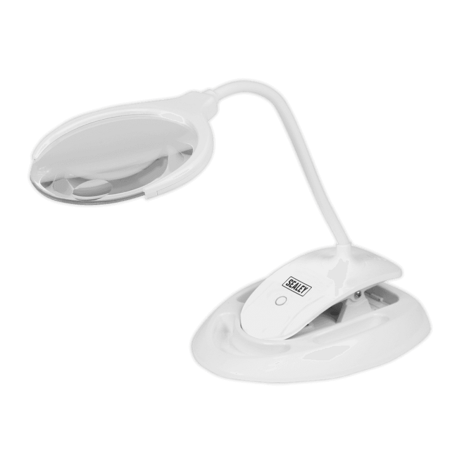 Sealey Rechargeable Dual Mounting Magnifying Work Light 6 SMD LED Dimmable Model No.-WL63/8D