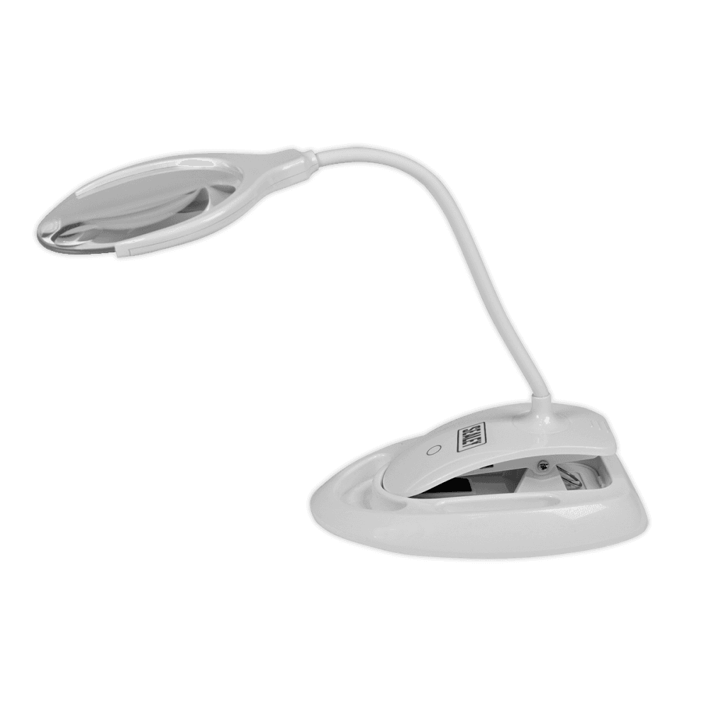 Sealey Rechargeable Dual Mounting Magnifying Work Light 6 SMD LED Dimmable Model No.-WL63/8D