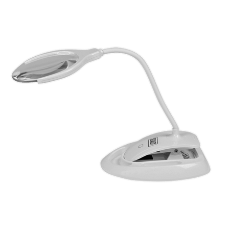 Sealey Rechargeable Dual Mounting Magnifying Work Light 6 SMD LED Dimmable Model No.-WL63/8D