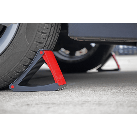 Sealey Folding Wheel Chocks - Pair Model No.-WCF01