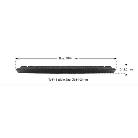 Sealey Safety Rubber Jack Pad - Type B Model No.-JP15
