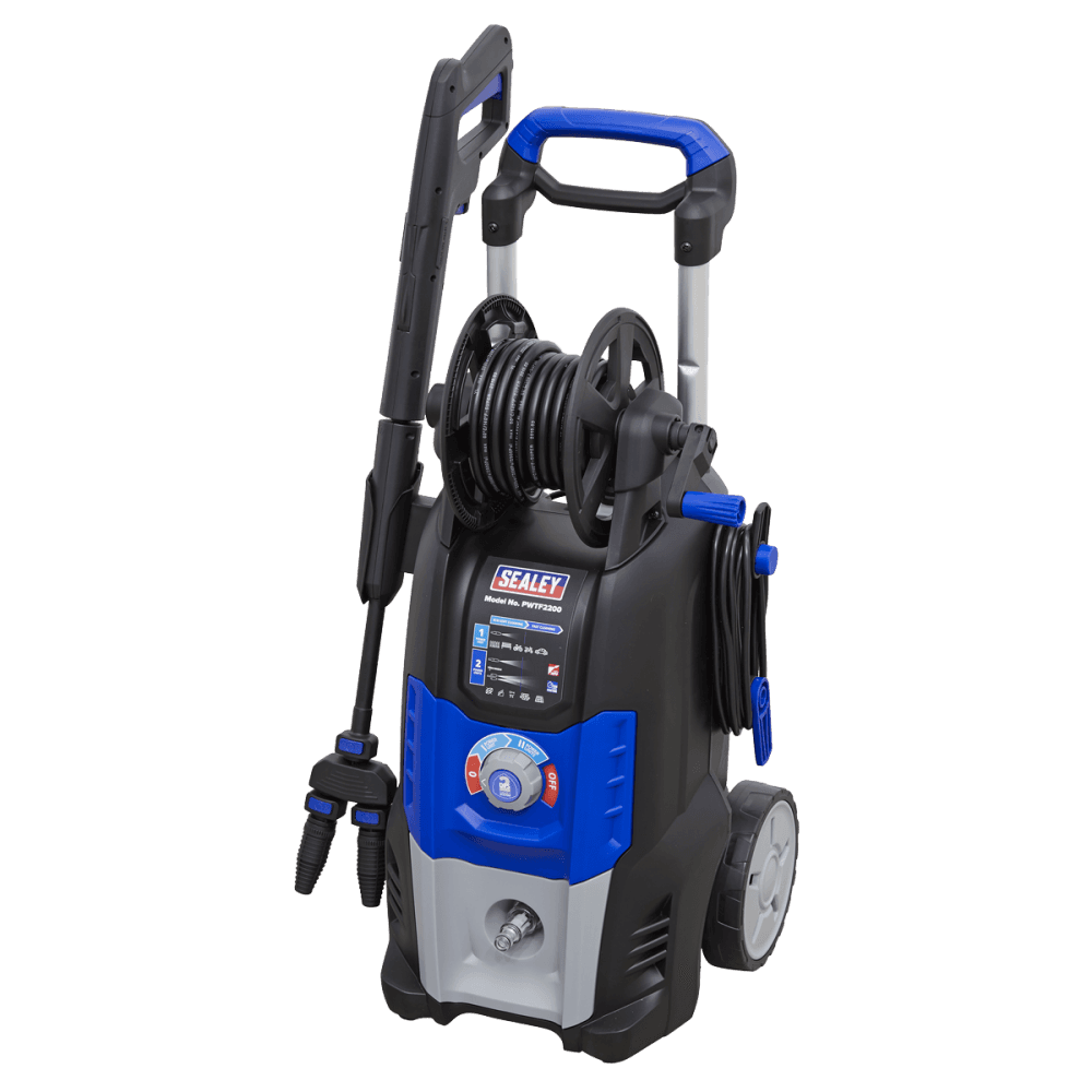 Sealey Pressure Washer 150bar 810ltr/hr Twin Flow 230V Model No.-PWTF2200