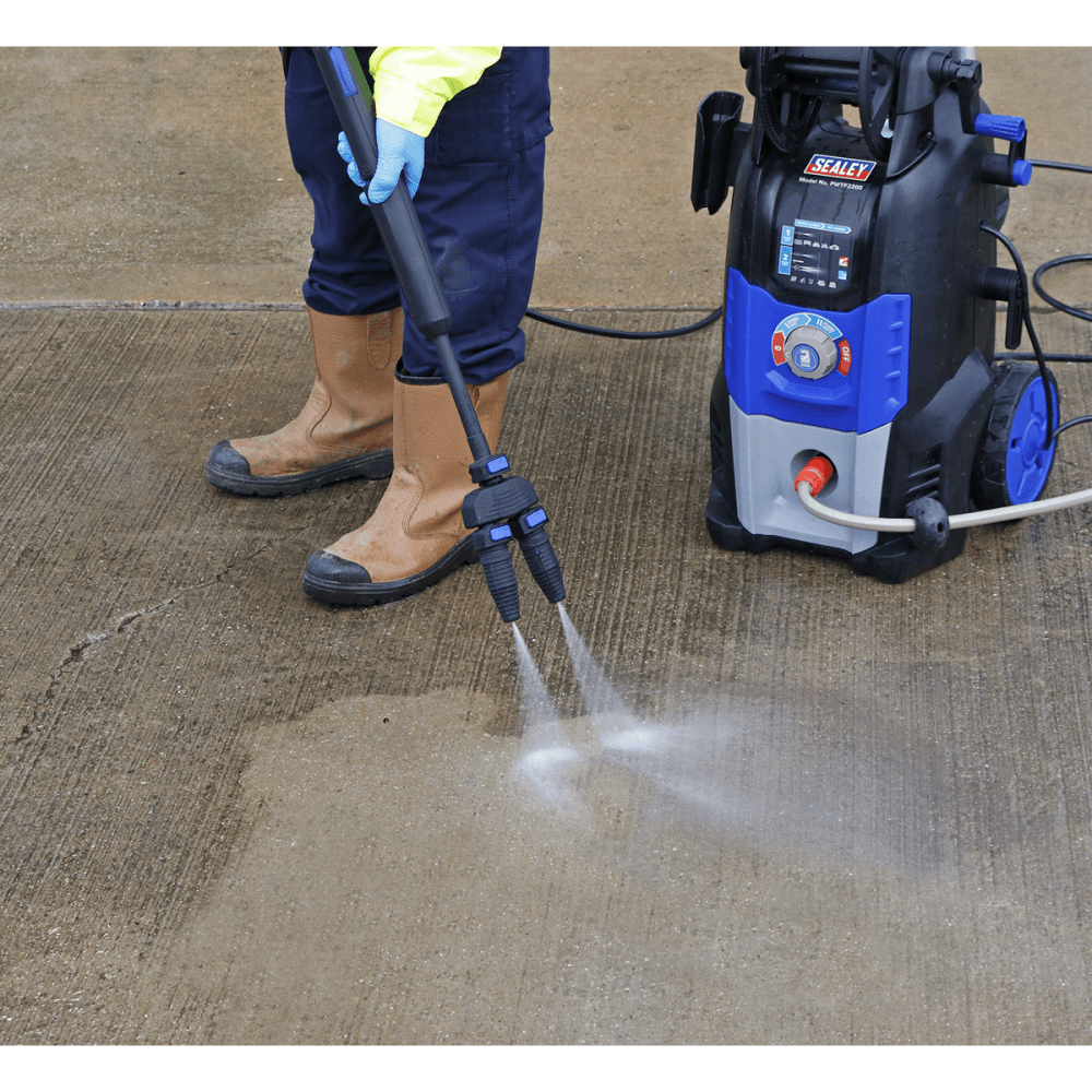Sealey Pressure Washer 150bar 810ltr/hr Twin Flow 230V Model No.-PWTF2200
