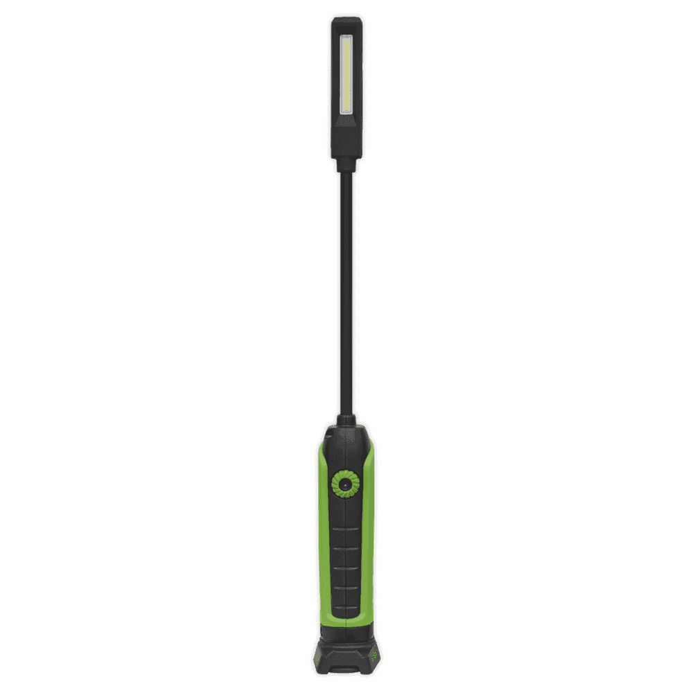 Sealey Flexi Rechargeable Green Inspection Lamp Li-ion 1 COB + 1 LED Model No.-LEDFLEXG
