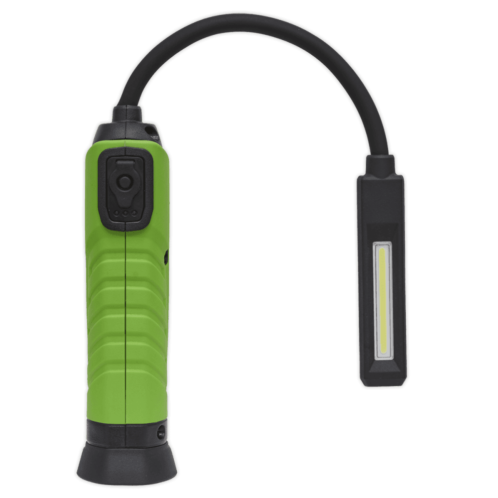 Sealey Flexi Rechargeable Green Inspection Lamp Li-ion 1 COB + 1 LED Model No.-LEDFLEXG