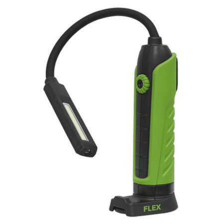 Sealey Flexi Rechargeable Green Inspection Lamp Li-ion 1 COB + 1 LED Model No.-LEDFLEXG
