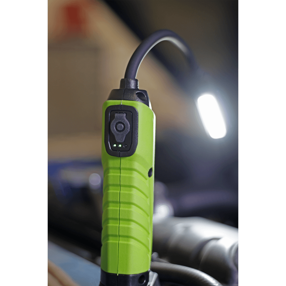 Sealey Flexi Rechargeable Green Inspection Lamp Li-ion 1 COB + 1 LED Model No.-LEDFLEXG