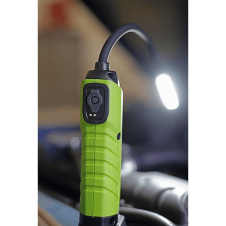 Sealey Flexi Rechargeable Green Inspection Lamp Li-ion 1 COB + 1 LED Model No.-LEDFLEXG