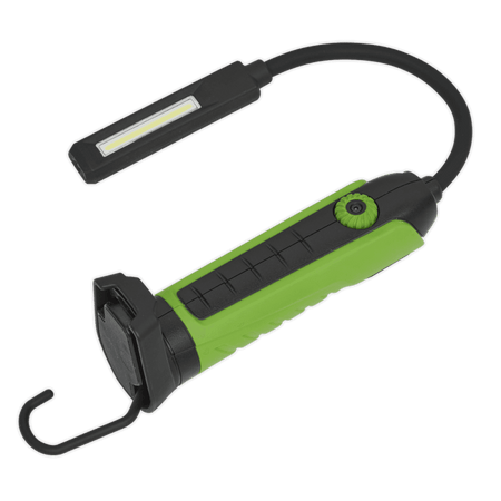 Sealey Flexi Rechargeable Green Inspection Lamp Li-ion 1 COB + 1 LED Model No.-LEDFLEXG