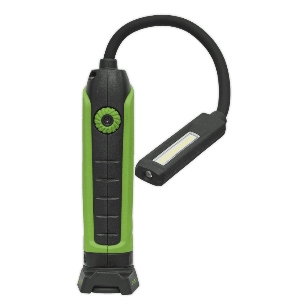 Sealey Flexi Rechargeable Green Inspection Lamp Li-ion 1 COB + 1 LED Model No.-LEDFLEXG
