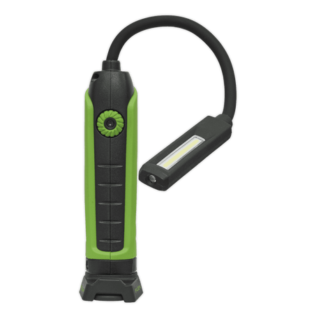 Sealey Flexi Rechargeable Green Inspection Lamp Li-ion 1 COB + 1 LED Model No.-LEDFLEXG