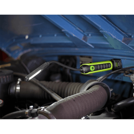 Sealey Flexi Rechargeable Green Inspection Lamp Li-ion 1 COB + 1 LED Model No.-LEDFLEXG