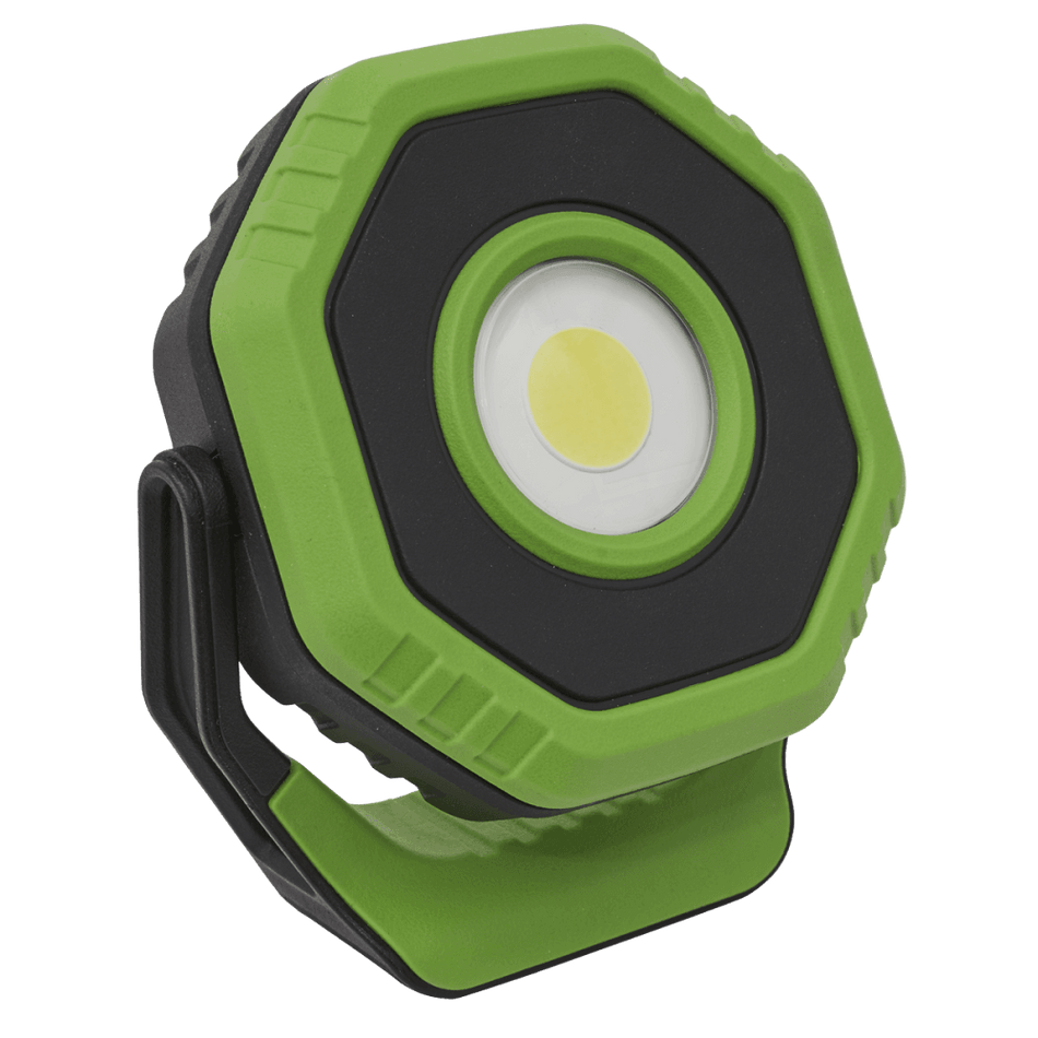 Sealey Rechargeable Pocket Floodlight with Magnet 360Â¶ 7W COB LED - Green Model No.-LED700P