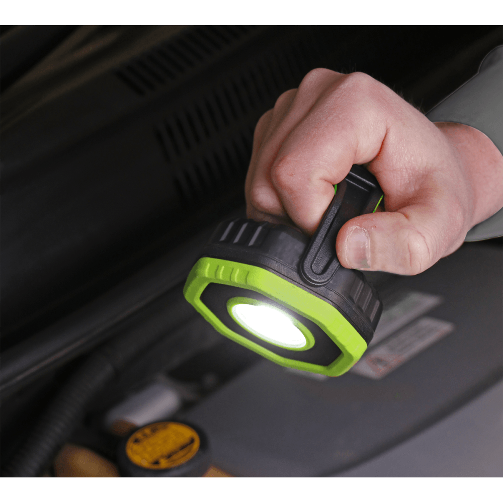 Sealey Rechargeable 360° Pocket Floodlight with Magnet 7W COB LED - Green Model No.-LED700P