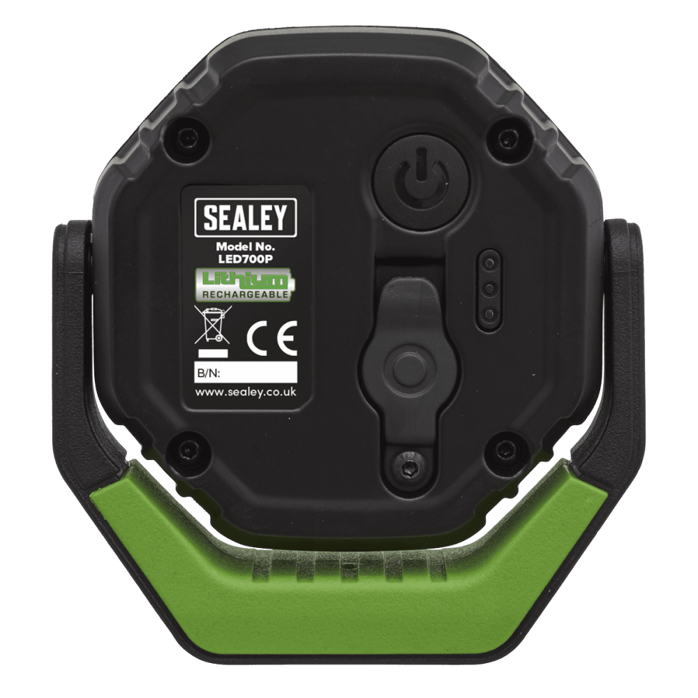 Sealey Rechargeable 360° Pocket Floodlight with Magnet 7W COB LED - Green Model No.-LED700P