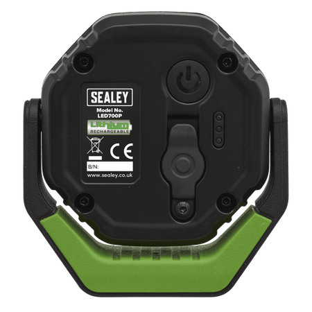 Sealey Rechargeable 360° Pocket Floodlight with Magnet 7W COB LED - Green Model No.-LED700P