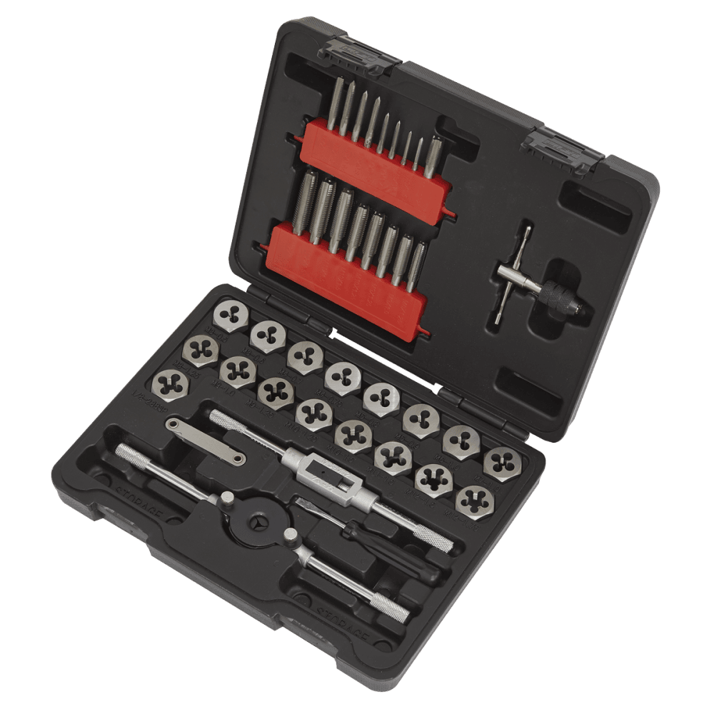 Sealey Metric Tap & Hex Die Set 39pc Model No.-AK3039HM