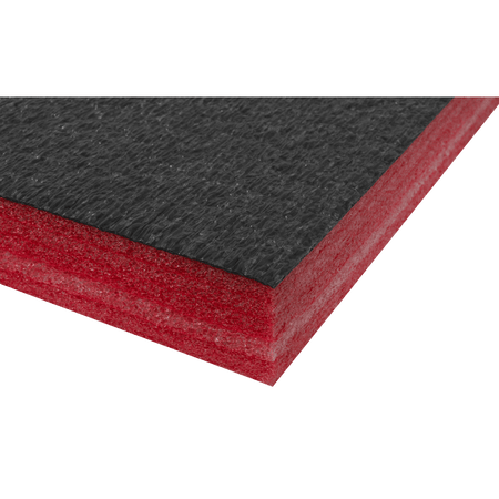 Sealey Easy Peel Shadow Foam Red/Black 1200 x 550 x 50mm Model No.-SF50R