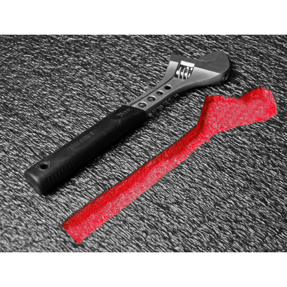 Sealey Easy Peel Shadow Foam Red/Black 1200 x 550 x 50mm Model No.-SF50R