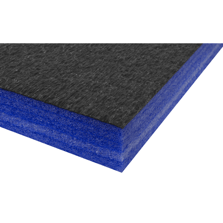 Sealey Easy Peel Shadow Foam Blue/Black 1200 x 550 x 50mm Model No.-SF50B