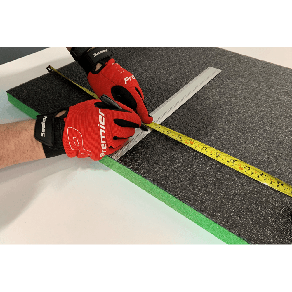 Sealey Easy Peel Shadow Foam Green/Black 1200 x 550 x 50mm Model No.-SF50G