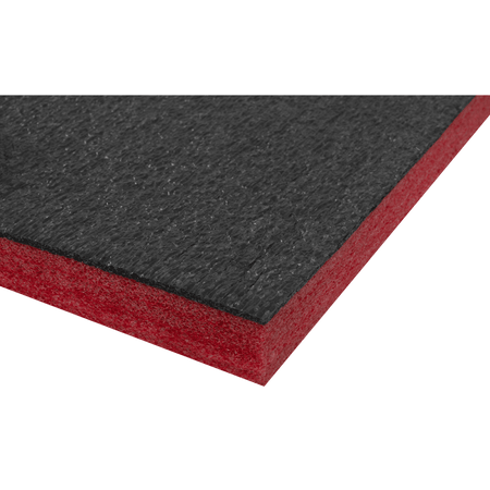 Sealey Easy Peel Shadow Foam Red/Black 1200 x 550 x 30mm Model No.-SF30R