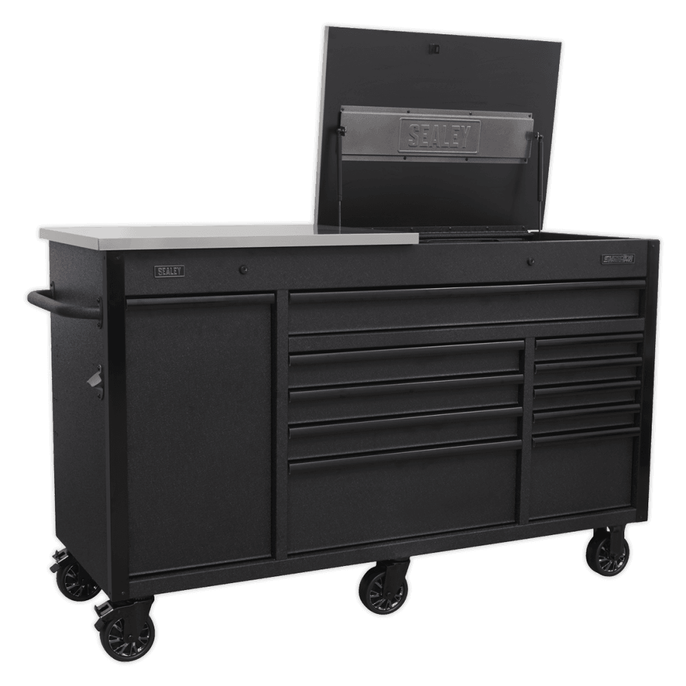 Sealey Superline PRO® Mobile Tool Cabinet with Power Tool Charging Drawer 1600mm Model No.-AP6310BE