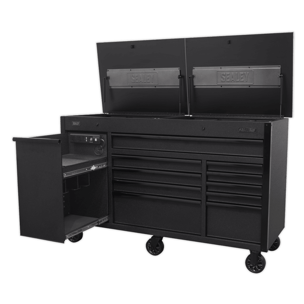 Sealey Superline PRO® Mobile Tool Cabinet with Power Tool Charging Drawer 1600mm Model No.-AP6310BE