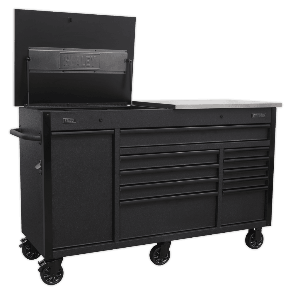 Sealey Superline PRO® Mobile Tool Cabinet with Power Tool Charging Drawer 1600mm Model No.-AP6310BE