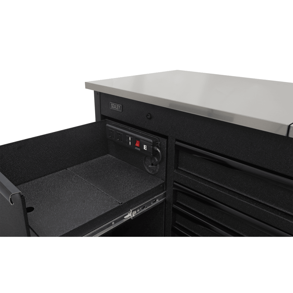 Sealey Superline PRO® Mobile Tool Cabinet with Power Tool Charging Drawer 1600mm Model No.-AP6310BE