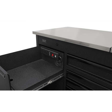 Sealey Superline PRO® Mobile Tool Cabinet with Power Tool Charging Drawer 1600mm Model No.-AP6310BE